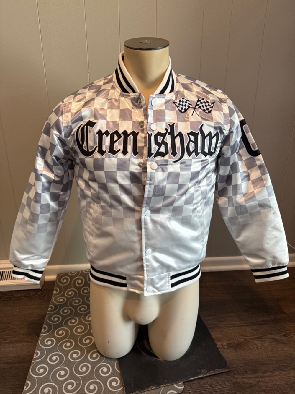 B40 Headgear Classics Nipsey Hussle Victory Lap 2018 Kids Satin Bomber Jacket